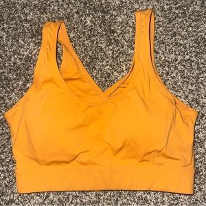 Vibrant Orange Sports Bra Size M